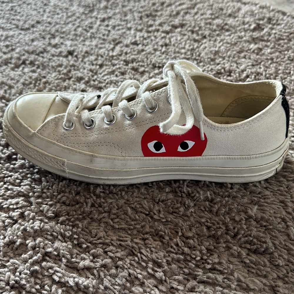 Comme des Garcons Cream and Red Sneakers - Picture 7 of 10